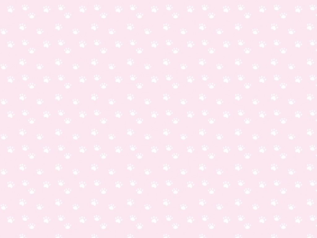 6種類の犬の足跡柄模様の背景イラストとベクター | ピンク色