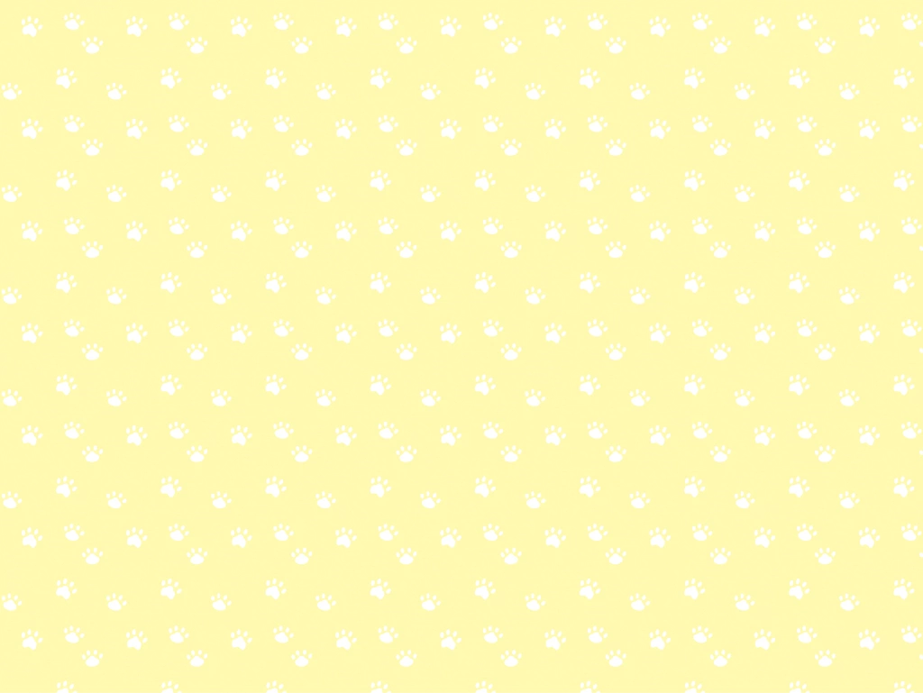 6種類の犬の足跡柄模様の背景イラストとベクター | 黄色