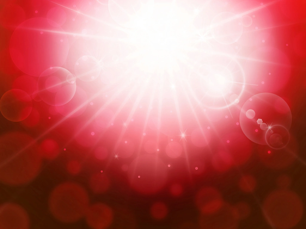 Set of 7 Flash and Bokeh Background Illustrations | Red