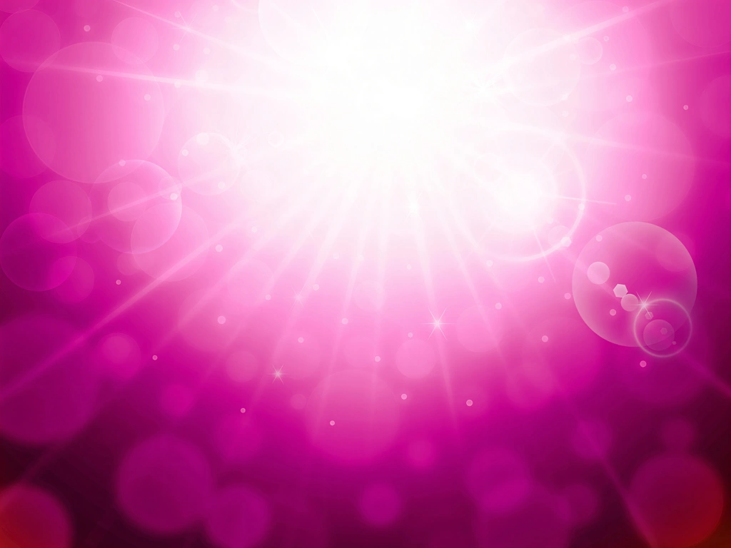 Set of 7 Flash and Bokeh Background Illustrations | Pink