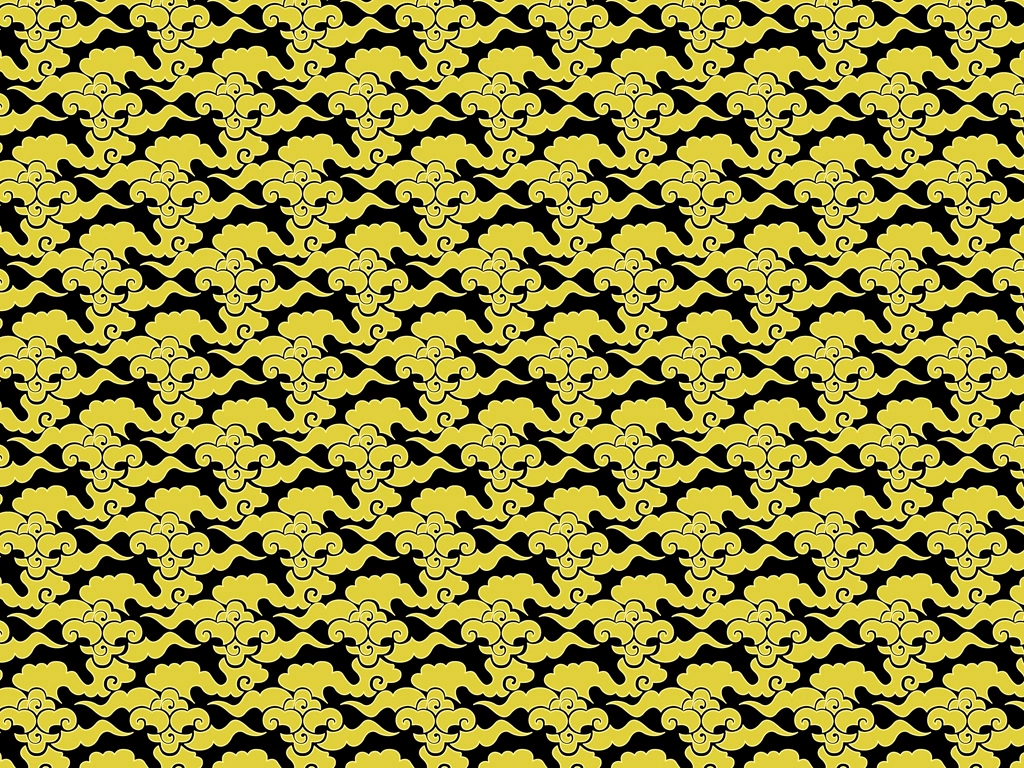 Set of 5 Clouds Pattern Background Illustrations and Vectors | Gold and Black