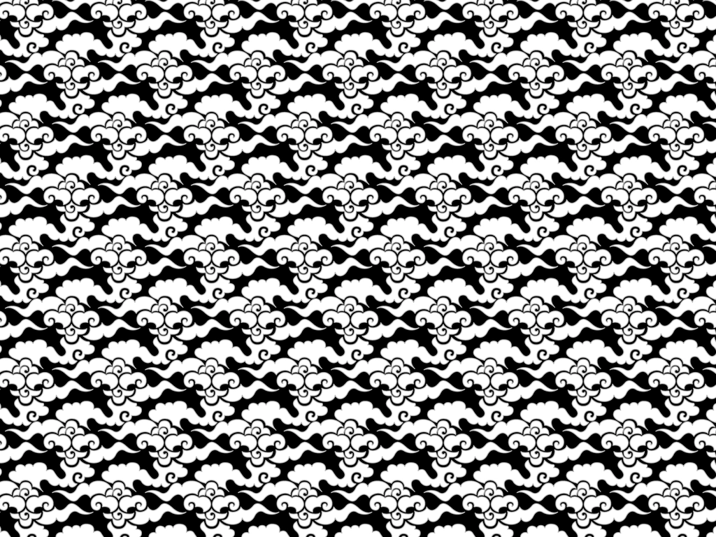 Set of 5 Clouds Pattern Background Illustrations and Vectors | White and Black