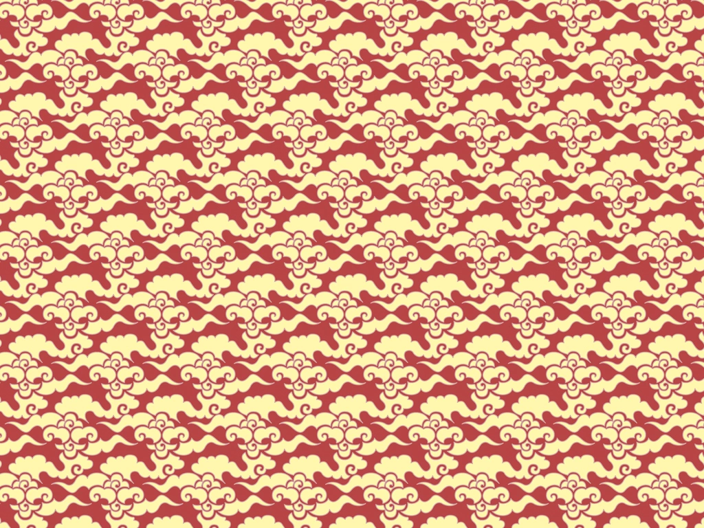 Set of 5 Clouds Pattern Background Illustrations and Vectors | Yellow and Red