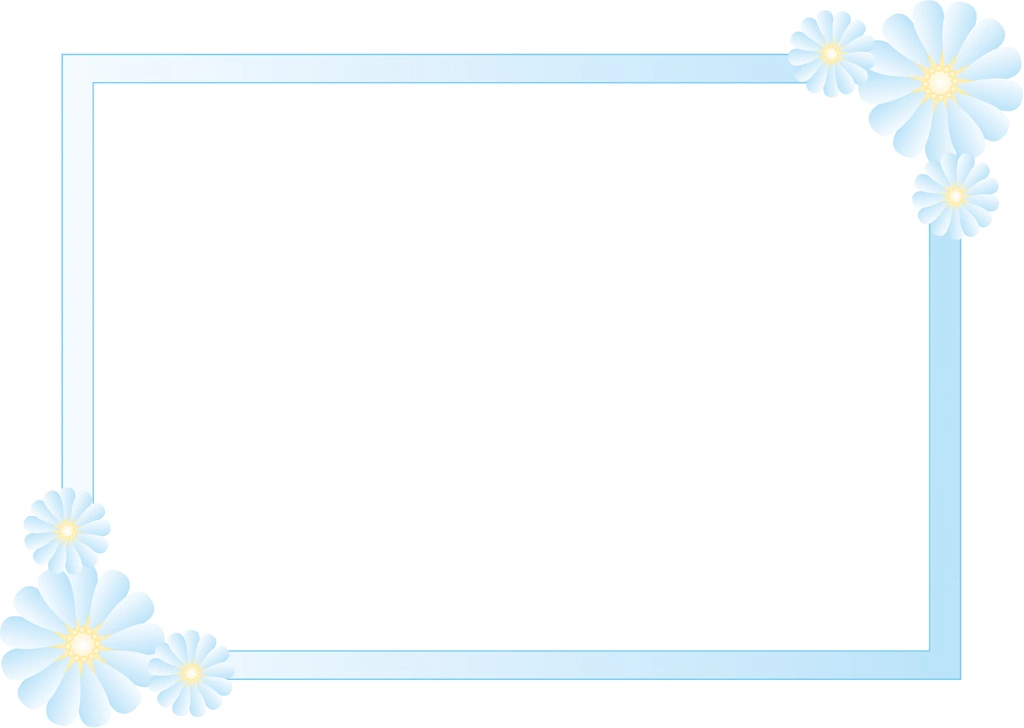 Set of 6 Floral and Frame Background Illustrations and Vectors | Light Blue