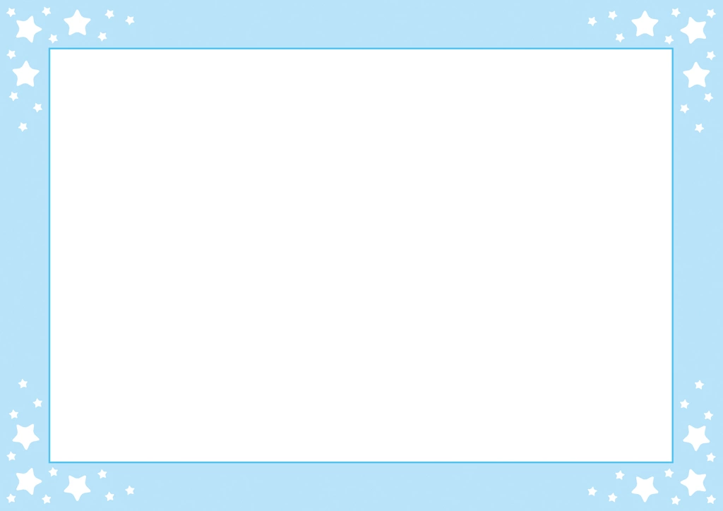 Set of 6 Stars with Frame Background Illustrations and Vectors | Light Blue
