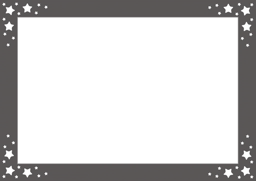 Set of 6 Stars with Frame Background Illustrations and Vectors | Black