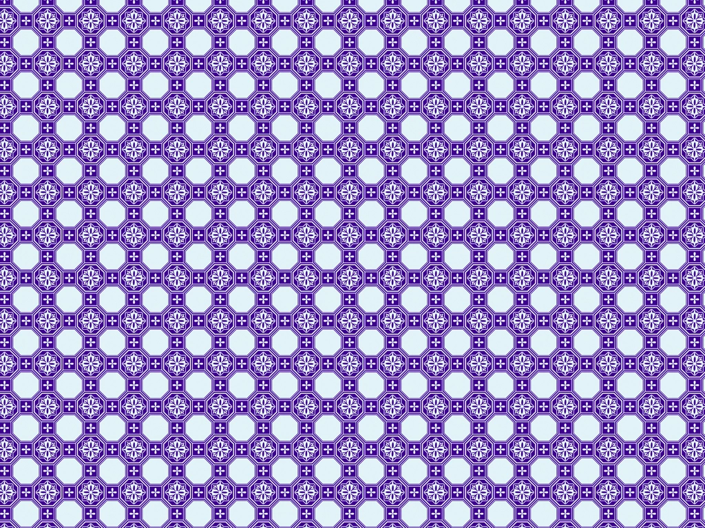 Set of 5 Octagonal and Square Pattern Background Illustrations and Vectors | Light Blue and Blue