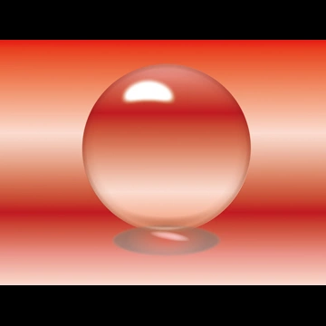 6種類のガラス玉の背景イラストとベクター