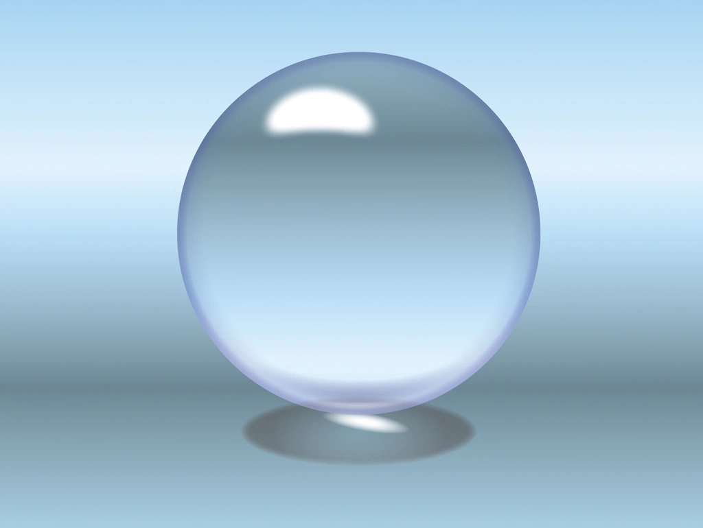 Set of 6 Glass Ball Background Illustrations and Vectors | Light Blue