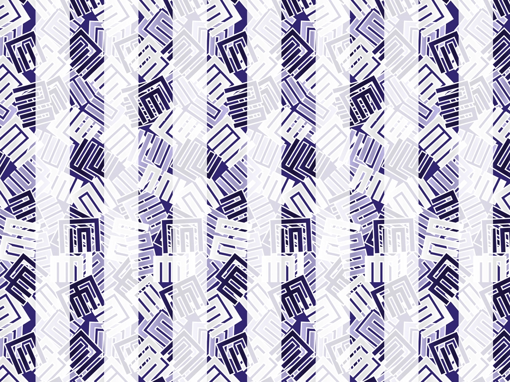 Set of 5 Genji-Kô Pattern Background Illustrations and Vectors | Blue with White Stripes