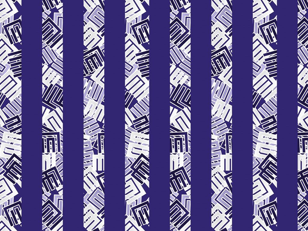 Set of 5 Genji-Kô Pattern Background Illustrations and Vectors | Blue with Blue Stripes