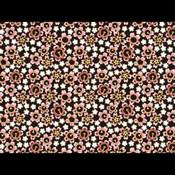5種類の桜柄模様の背景イラストとベクター