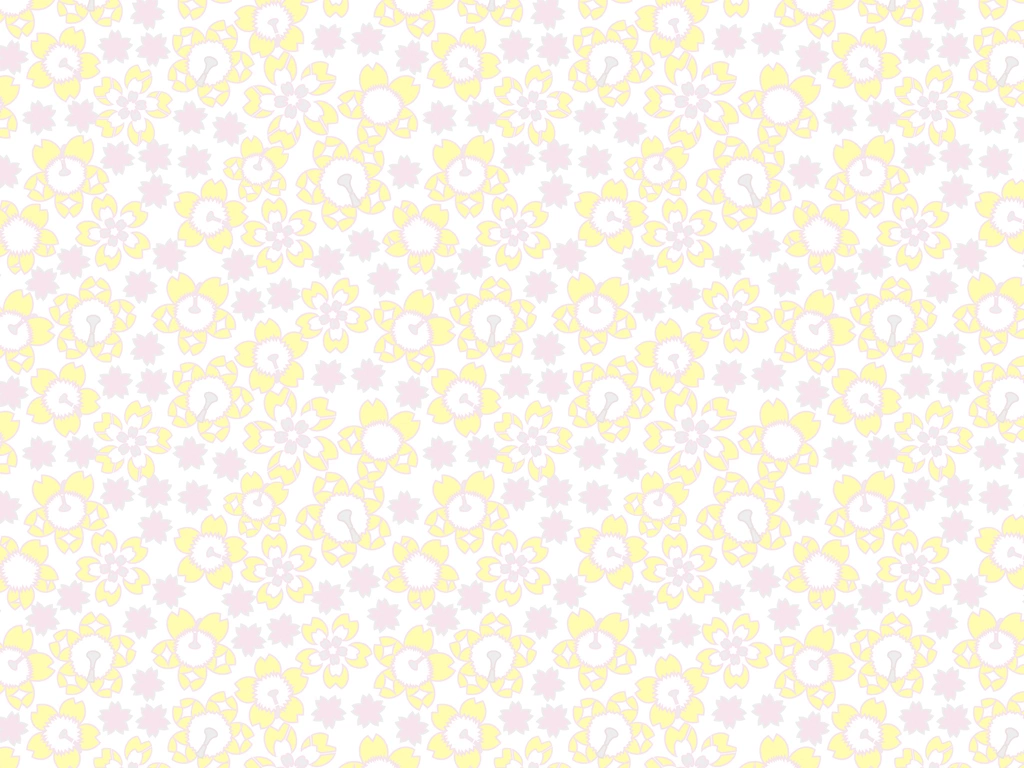 Set of 5 Cherry Blossom Pattern Background Illustrations and Vectors | Yellow, Pink and White