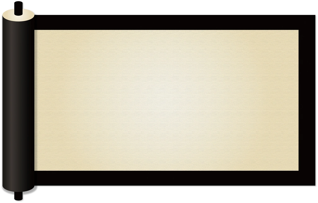 Set of 6 Scroll Frame Background Illustrations and Vectors | Black