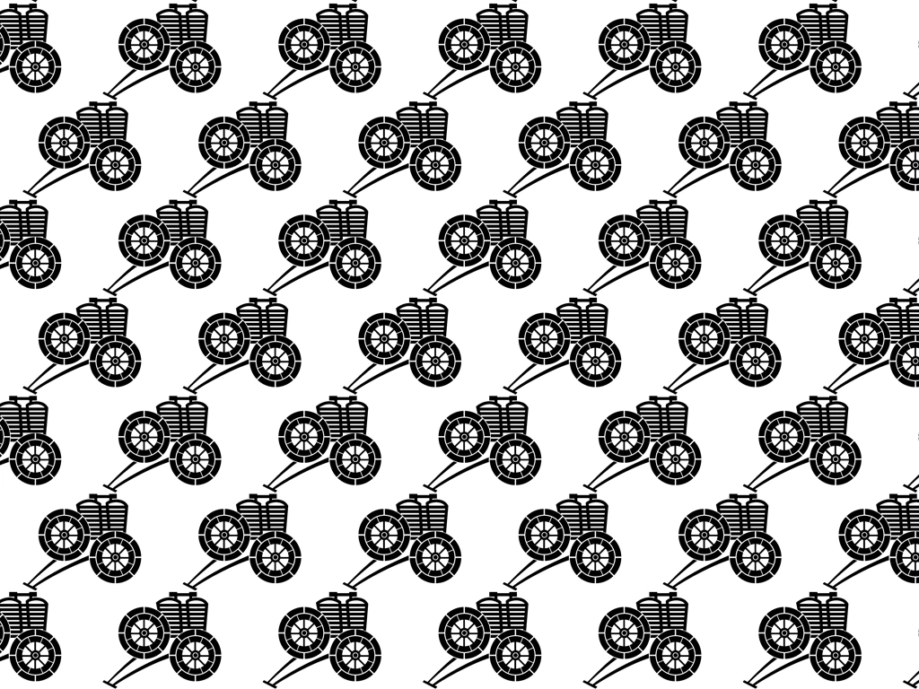 Set of 5 Bullock Cart Paterrn Background Illustrations and Vectors | Black and White