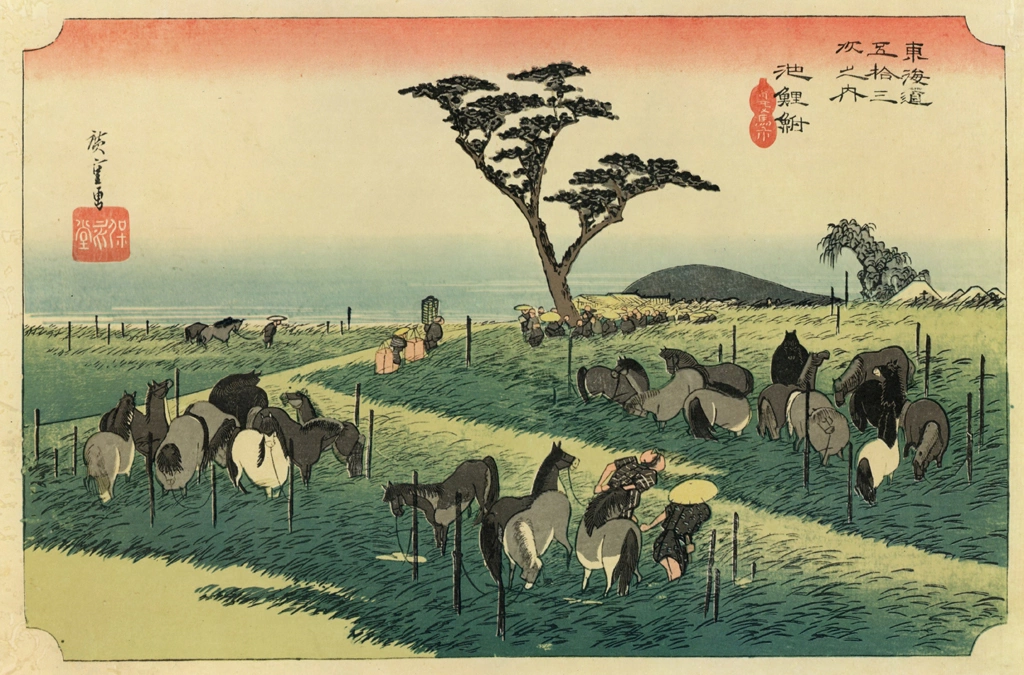 39th Station: Chiryu from 53 Stations of the Tōkaidō (Hoeido-Edition) by Hiroshige | from Ukiyoe Volume 16 Hiraki Collection Bird and Flower and Landscape: II Ichiryūsai Hiroshige