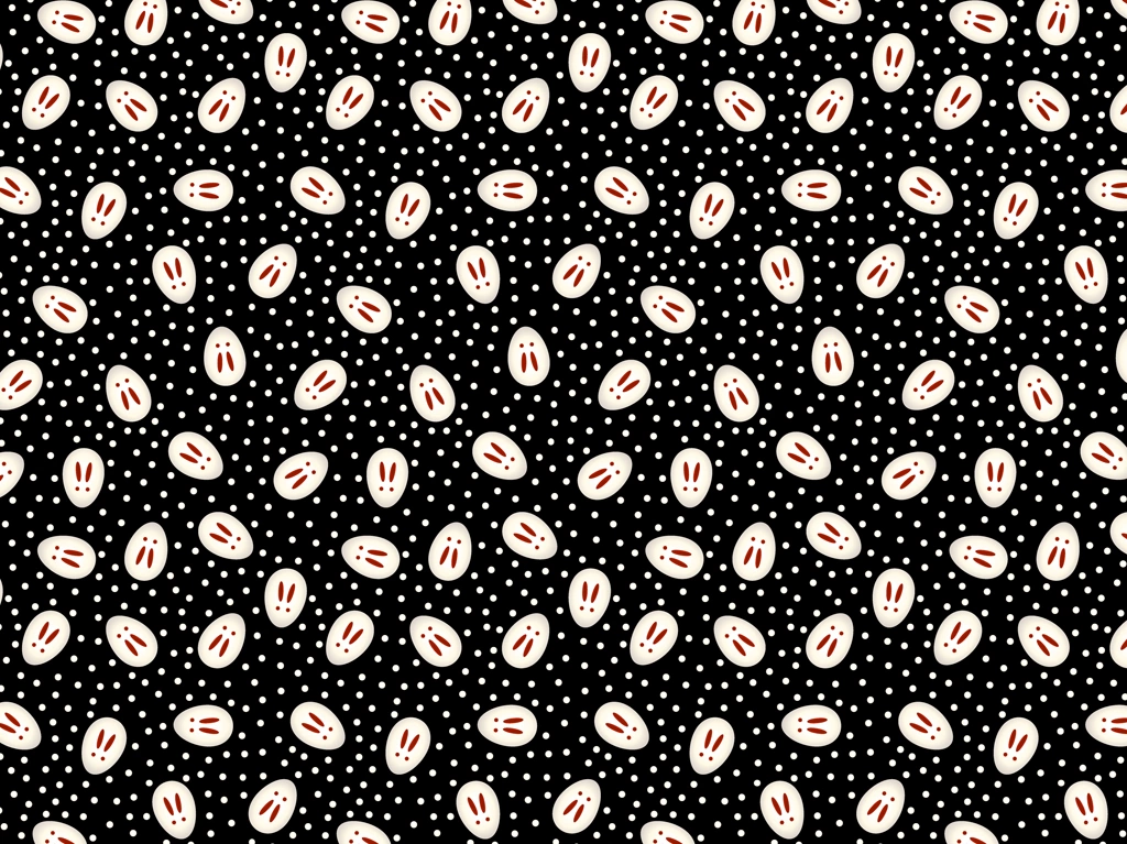 Set of 5 Snow Rabbit Pattern Background Illustrations and Vectors | Black