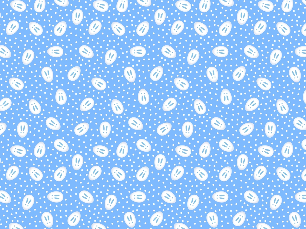 Set of 5 Snow Rabbit Pattern Background Illustrations and Vectors | Light Blue
