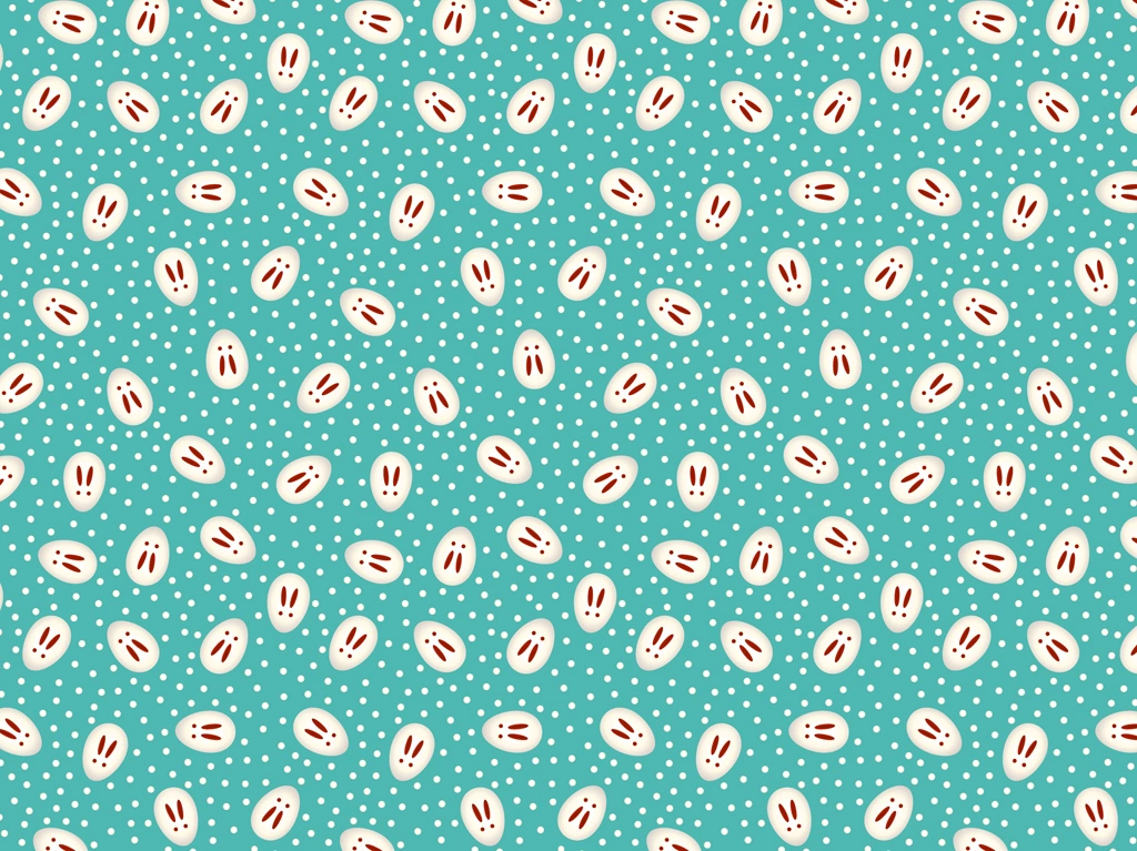 Set of 5 Snow Rabbit Pattern Background Illustrations and Vectors | Green