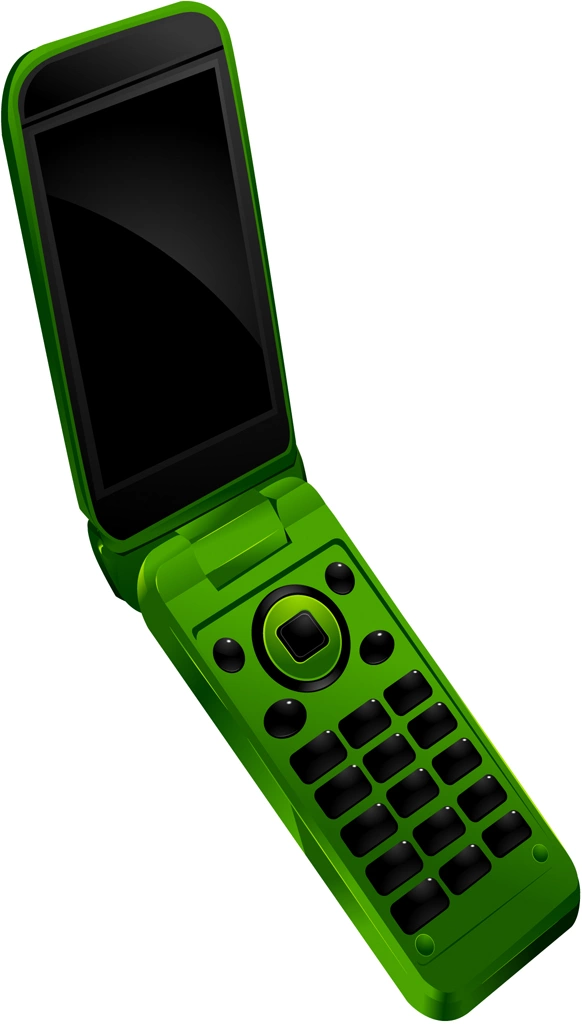 Set of 6 Feature Phone Illustrations and Vectors | Yellow Green