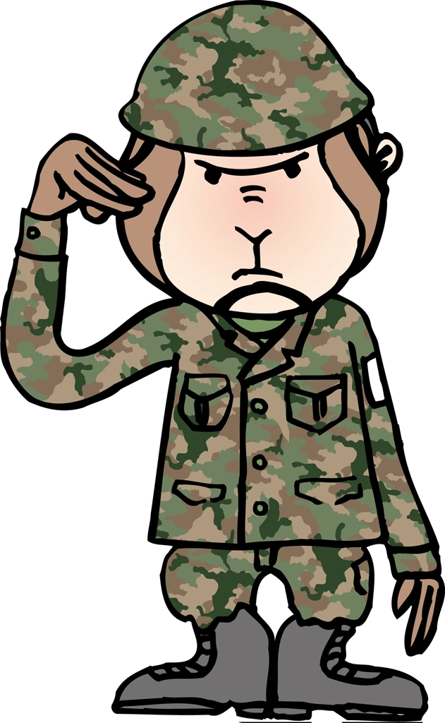 Set of 4 Animal Soldier in Camouflage Illustrations and Vectors | Monkey