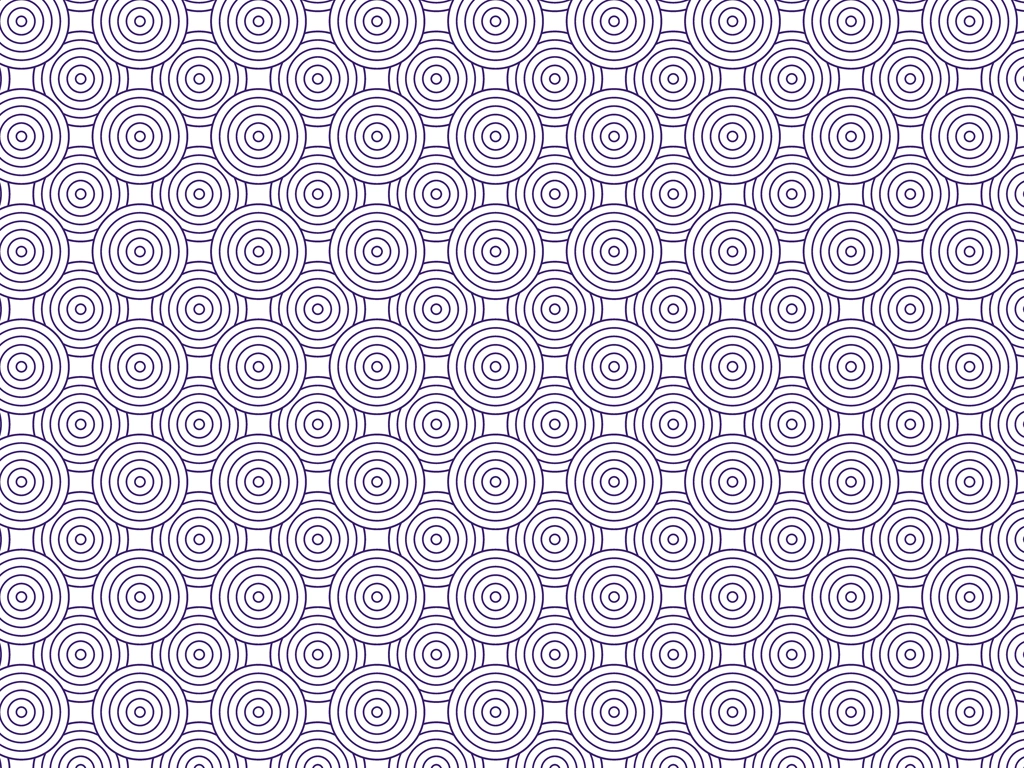 Set of 5 Geometric Pattern of Six-layered Circle Background Illustrations and Vectors | Purple and White