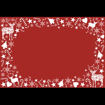 6種類のクリスマスフレームの背景イラストとベクター