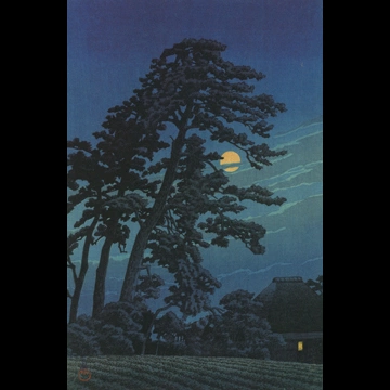 「東京二十景 馬込の月」 川瀬巴水 （1930年）