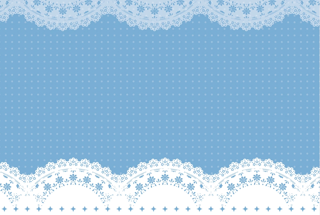 Set of 6 Polka Dot Pattern with Lace Frame Background Illustrations and Vectors | Light Blue