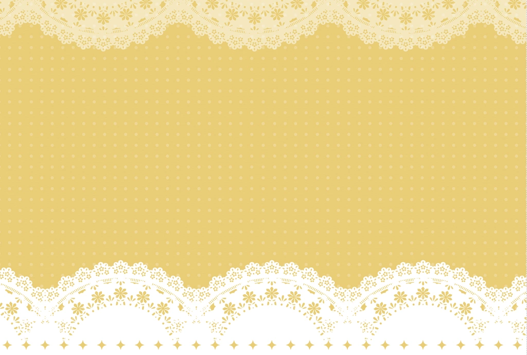 Set of 6 Polka Dot Pattern with Lace Frame Background Illustrations and Vectors | Yellow