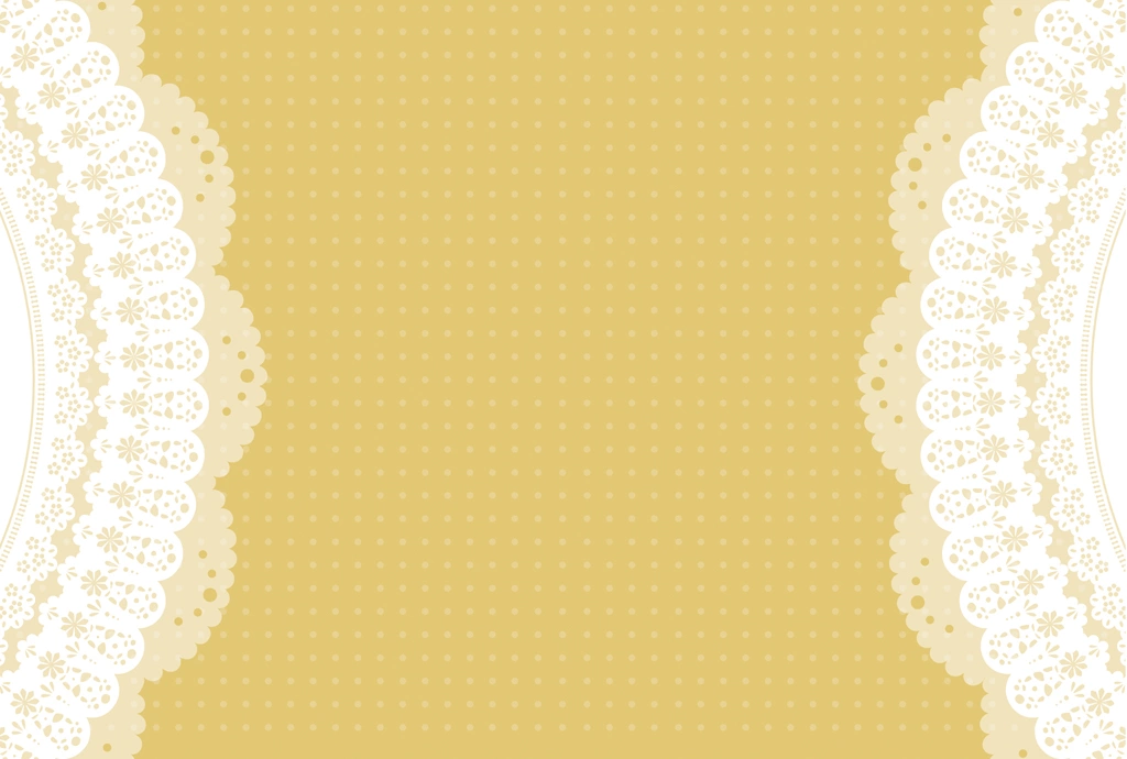 Set of 6 Polka Dot Pattern with Lace Background Illustrations and Vectors | Yellow