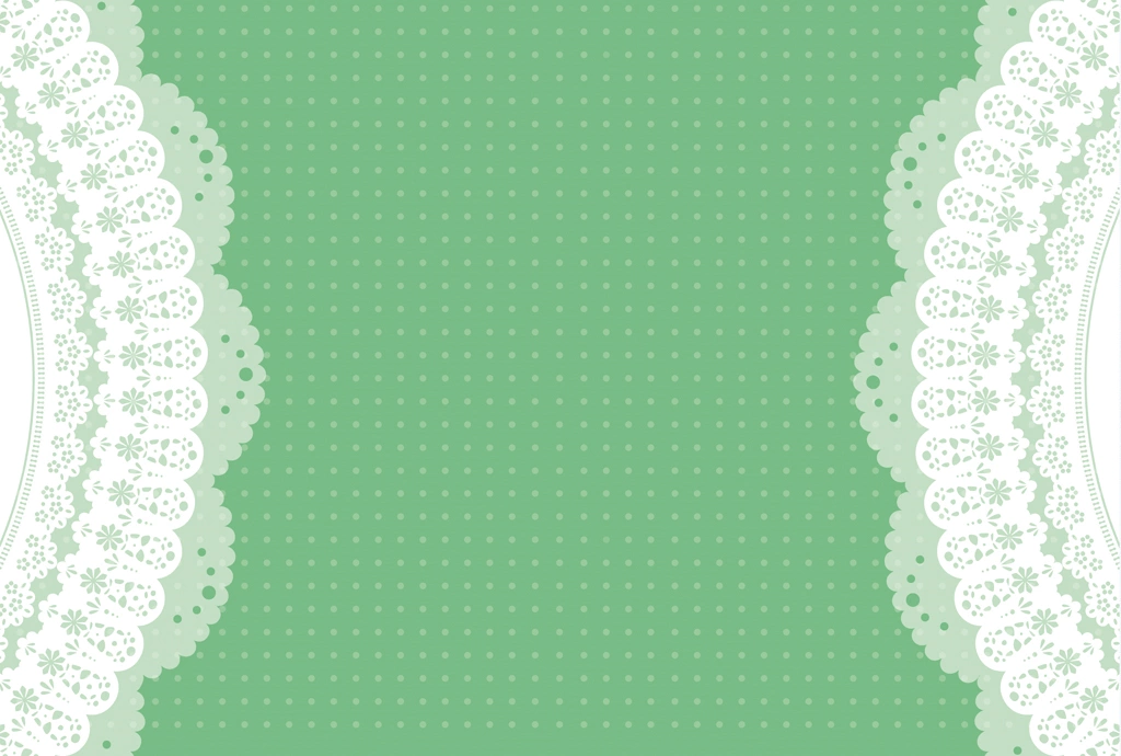 Set of 6 Polka Dot Pattern with Lace Background Illustrations and Vectors | Green