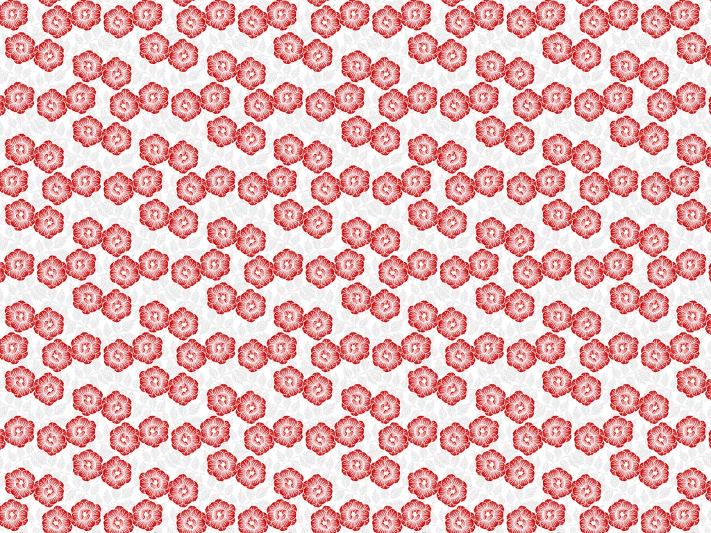 Set of 5 Floral Pattern Background Illustrations and Vectors | Red
