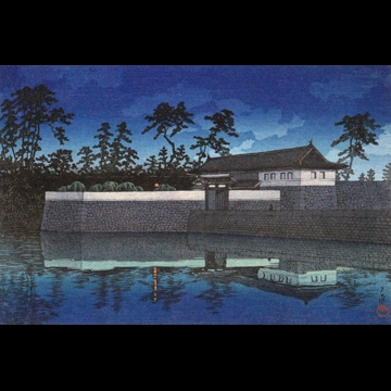 「東京二十景 桜田門」 川瀬巴水 （1928年）
