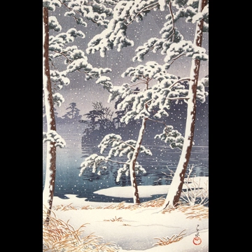 「東京二十景 洗足池」 川瀬巴水 （1928年）
