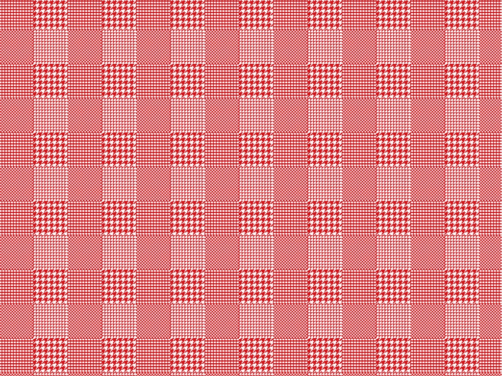 6種類のグレンチェック柄模様の背景イラストとベクター | 赤色