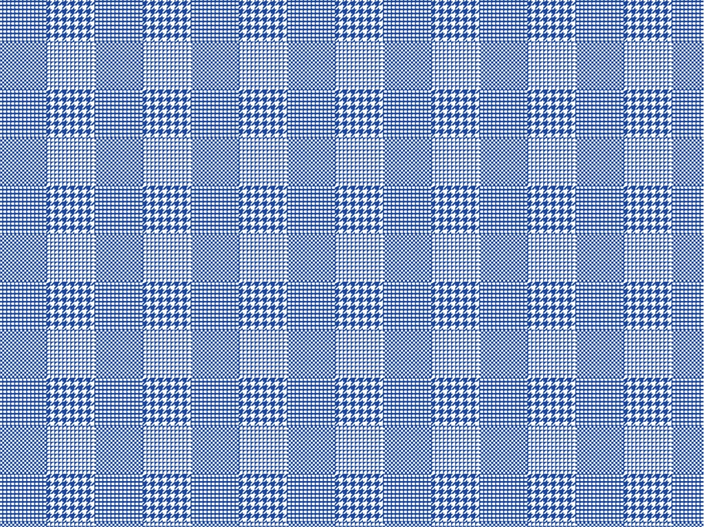 6種類のグレンチェック柄模様の背景イラストとベクター | 青色