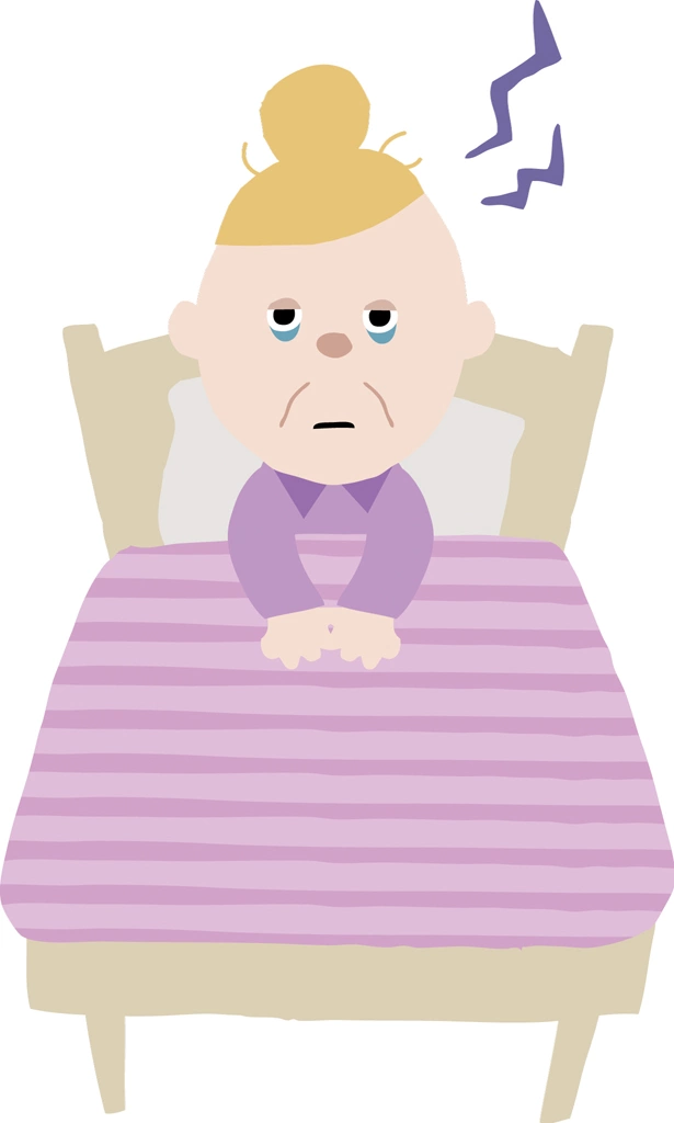 3種類の睡眠不足のおばあさん, 老婆の人物イラストとベクター | 白人