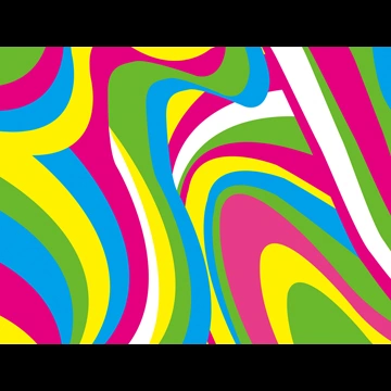 5種類のサイケデリック柄の背景イラストとベクター