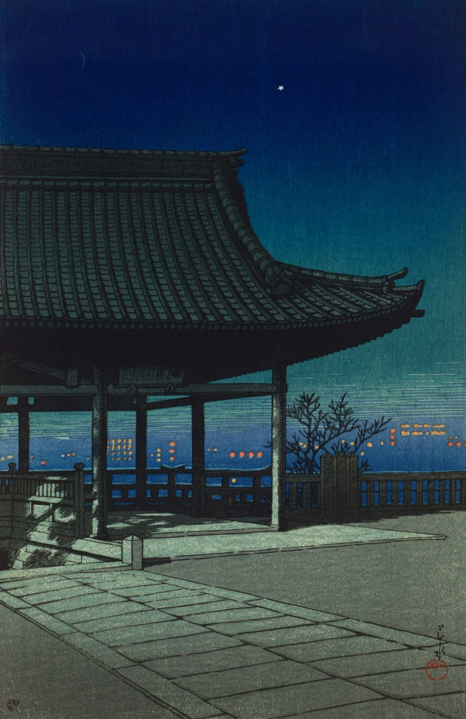 「旅みやげ 第三集 大坂高津」 川瀬巴水 （1924年） | 旅みやげ 第3集より