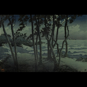 Souvenirs of My Travels, 3rd Series: Hinomisaki, Izumo by Hasui Kawase (1924)