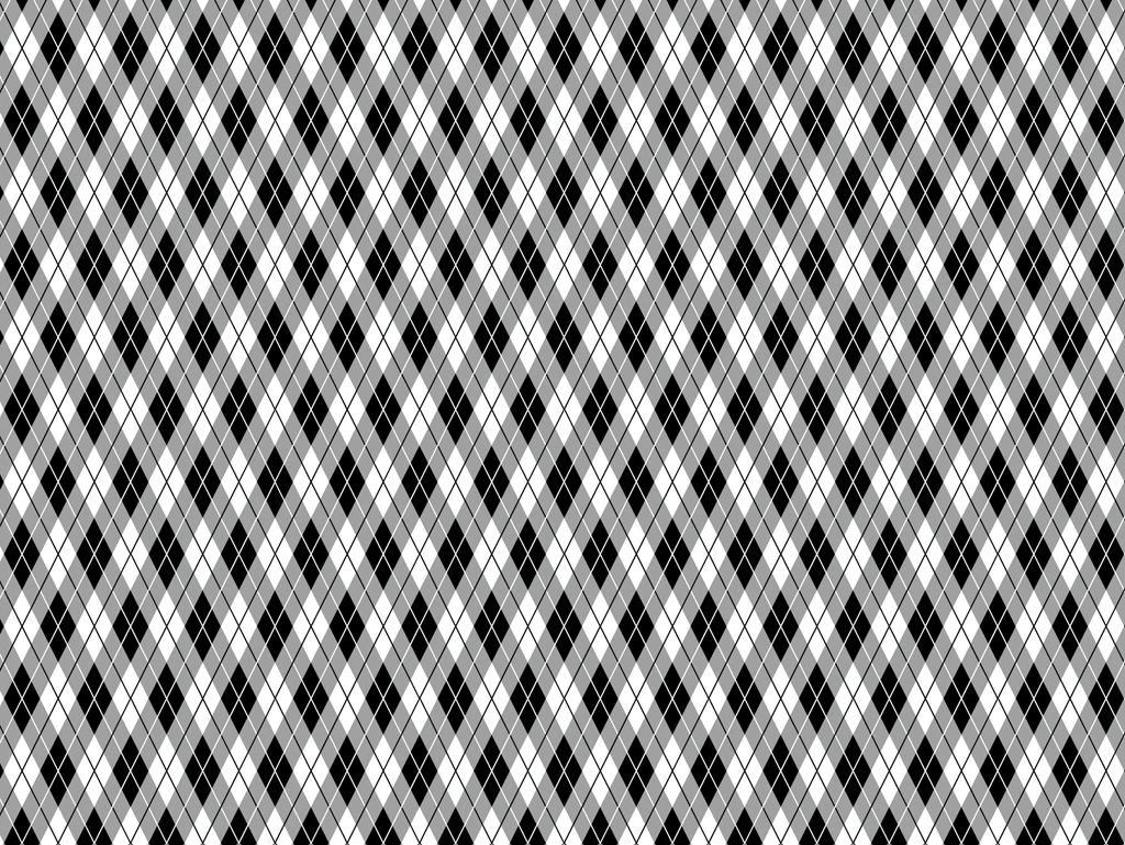 Set of 5 Argyle Check Pattern Background Illustrations and Vectors | Gray and Black