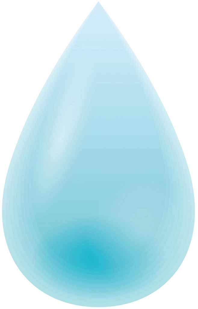 4種類の水滴のアイコンイラストとベクター | 水滴