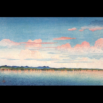 「旅みやげ 第二集 佐渡真野湾」 川瀬巴水 （1921年）