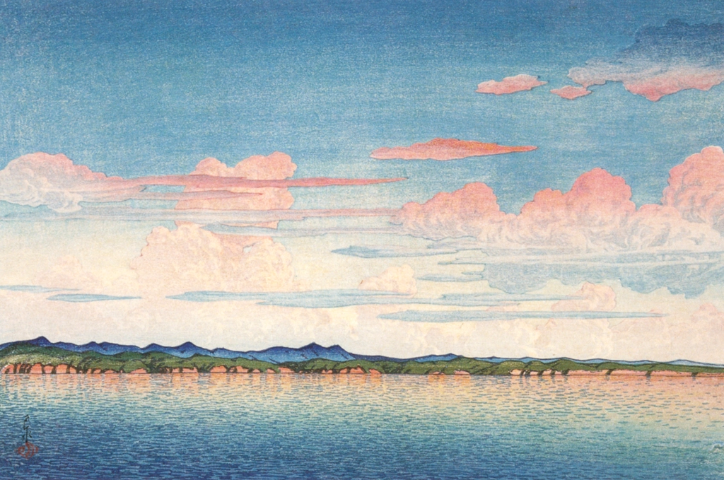 「旅みやげ 第二集 佐渡真野湾」 川瀬巴水 （1921年） | 生誕130年 川瀬巴水展 郷愁の日本風景より