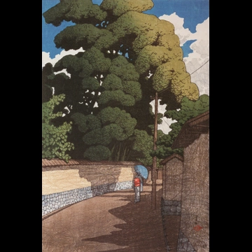 「旅みやげ 第二集 金沢下本多町」 川瀬巴水 （1921年）