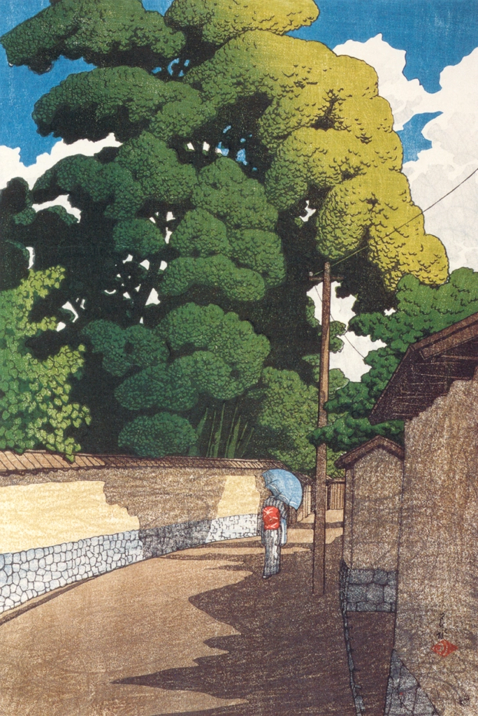「旅みやげ 第二集 金沢下本多町」 川瀬巴水 （1921年） | 生誕130年 川瀬巴水展 郷愁の日本風景より