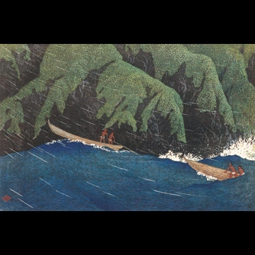 「旅みやげ 第二集 越後のうら浜」 川瀬巴水 （1921年）