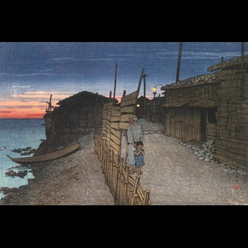 「旅みやげ 第二集 佐渡相川町」 川瀬巴水 （1921年）