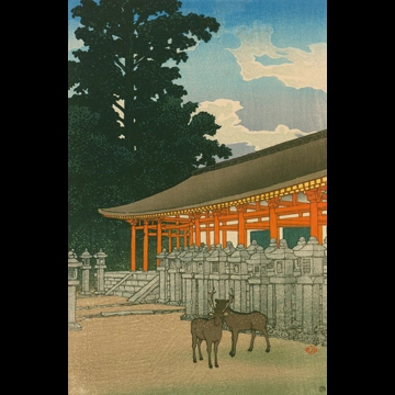 「旅みやげ 第二集 奈良春日神社」 川瀬巴水 （1921年）